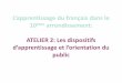 Où apprendre le français dans le 10ème, 11ème et 20ème ...francais-langue-daccueil.org/wp-content/uploads/2016/05/Synthese... · L’apprentissage du français dans le 10ème