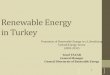 Renewable Energy in Turkey - · PDF fileRenewable Energy in Turkey ... and in other alternative areas; -to increase efficiency in all segments of energy chain both in supply side and