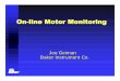 On-line Motor Monitoring - Vibration Geiman - Baker Instruments.pdf · On-line Motor Monitoring ... What are we really after? Induction motor and VFD applications ... errors type