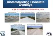 Understanding Concrete · PDF fileUnderstanding Concrete Overlays ... • Will a bonded concrete overlay act as a monolithic unit with the underlying pavement? ... Fiber-Reinforced