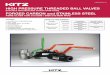 HIGH PRESSURE THREADED BALL VALVES - AIV, Inc. · PDF filehigh pressure threaded ball valves ... ak3000sctfzm-fs aw3000sctfzm-fs 3k19f 3k19fs ss/f316 ak3000utfzm ... 1/2" 0.50 1.93