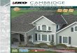 CAMBRIDGE - Asphalt Shingles · PDF fileLaminated Shingles Bring the beauty of Nature home to your roof,with Cambridge shingles in Nature’s Accents colors.They add dimension and