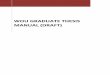 WOU GRADUATE THESIS MANUAL - WOU · PDF fileThe WOU Graduate Thesis Manual is designed to provide ... candidates should expect to take one year to complete their final thesis. Important