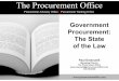 Government Procurement-The State of the Lawprocurementoffice.com/.../Government-Procurement-The-State-of-the... · open public procurement obligations contained under ... Introducing