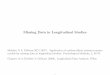 Missing Data in Longitudinal Studies - Fall 2012bstt513.class.uic.edu/missbLS.pdf · Missing Data in Longitudinal Studies Hedeker D & Gibbons RD (1997). Application of random-eﬀects