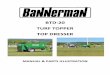 BTD-20 TURF TOPPER TOP DRESSER - Sportsturf Magic Manual.pdf · The BTD-20 Turf Topper topdresser is appropriate for small-grained, loose materials such as sand, small granular materials,