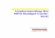 Understanding the NPS Budget Cycle: SCC · PDF fileUnderstanding the NPS Budget Cycle: SCC takes place via TELNPS on Wednesday, August 30, ... Historic Preservation Fund: This two-year
