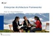 Enterprise Architecture Frameworks - HinkelmannEnterprise Architecture gives an overall view on the enterprise ... Enterprise Architecture Frameworks 20 Data model - UML class 