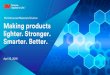 3M Advanced Materials Division Making products lighter ... Glass...‚ ‚ Making products lighter. Stronger. Smarter. ... American Coatings Conference 2016 ... Heat reflective