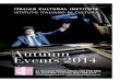 Autumn Events 2014 - · PDF fileISTITUTO ITALIANO DI CULTURA Autumn Events 2014 82 Nicolson Street, Edinburgh EH8 9EW tel: 0131-668 2232 fax: 0131-668 2777 iicedimburgo@esteri.it