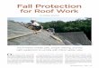 Fall Protection for Roof Work - Molloy Roofing Co. · PDF fileders, unsafe scaffolding, and sketchy fall protection sometimes depicted in our pho-tos. “You ... how they keep their