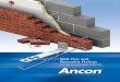 Wall Tie & Restraint Fixings - Encon Insulation · PDF fileRestraint Fixings for the Construction ... fixed to concrete and structural steelwork as ... Masonry-to-Masonry Wall Tie