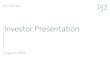 Investor Presentation - s2.q4cdn.coms2.q4cdn.com/989764468/files/doc_presentations/2017/08/PJT... · Investor Presentation August 2, ... This presentation contains forward-looking