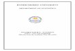PONDICHERRY  · PDF fileGupta.S.C. and Kapoor.V.K. (2000): Fundamentals of Mathematical Statistics , 10/e, Sultan Chand and sons. ... Gupta, S.C. and V.K. Kapoor