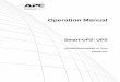 Smart-UPS UPS Operation Manual - Cable Organizer · PDF fileFor installation information, see the user manual provided with ... The user manual is also available on the APC Web site