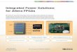 Integrated Power Solutions for Altera Cyclone · PDF fileIntegrated Power Solutions . for Altera FPGAs. Modern high performance FPGA-based systems require an increasing number of dedicated