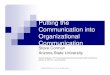 Putting the Communication into Organizational Communicationcorman/dist/corman_keynote.pdf · Title: Putting the Communication into Organizational Communication Author: sc Created