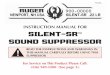 Ruger SILENT-SR Suppressorruger-docs.s3.amazonaws.com/_manuals/SILENT-SR.pdf · instruction manual for silent-sr™ sound suppressor read the instructions and warnings in this manual