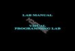 LAB MANUAL VISUAL PROGRAMMING LAB - · PDF file- Visual Studio 6.0 - SQL Server/MS-Access . RATIONAL BEHIND THE VPT LAB Visual C++ comes within Microsoft Visual Studio .NET 2003. Visual