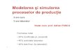 Modelarea şi simularea proceselor de producţie - omtr.pub.ro · PDF fileProductie pe stoc Productie la comanda I ... • controlul • retuşuri ... procesul de fabricatie 5% Masina