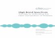 High Band Spectrum - · PDF fileHigh-band spectrum offers boundless applications. To the average U.S. consumer, high-band spectrum will mean faster broadband data traffic, reduced