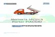 Memoria técnica Porter PIAGGIO - · PDF fileLongitud libre (mm) 22,00 Colector de admisión Distorsión (mm) 0,1 Colector de escape Distorsión (mm) 0,1 Bloque de cilindros STD 76,000