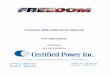 Freedom XDS Calibration Manual - Certified Power · PDF fileFreedom XDS Calibration Manual P/N SG07230041 REVISION A REV DATE 08/09/14 THIS DRAWING IS COPYRIGHTED AND IS THE PROPERTY