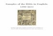 History of the Bible in English Bible Samples.pdf · from Wycliffe through King ... This is provided for students and teachers in churches or schools who are studying the history