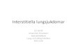 Interstitiella lungsjukdomar - · PDF fileFysiologi vid interstitiella lungsjukdomar • Restriktiv spirometri (Ökad vävnadsmängd - ökad lungstelhet) minskad total lungkapacitet
