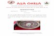 Asa Orisa News - · PDF filethe process of the ancient Yoruba traditional divination system. According to oral reports at the primordial times, the elements used in their Idáàs