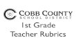 1st Grade Teacher Rubrics - Cobb County School  · PDF file1st Grade Teacher Rubrics. Quarter 1 ... to 10 with teacher support ... MUSIC - Quarter 1 Demonstrates through