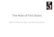The Role of Fire Doors - ASFP of Fire Doors.pdf · The Role of Fire Doors BWF-Certifire Fire Door and Doorset Scheme. 2 Fire doors –today’s agenda 1. ... • You need proof of