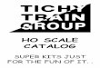 HO SCALE CATALOG - Tichy Train · PDF fileMOW CAR KITS 120 ton Industrial Brownhoist Steam Wrecking Crane This exciting kit described by the Japa-nese magazine TRAIN as “the finest