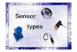 Sensor types - · PDF fileOptical(Photoelectric) Sensors • All optical sensors use light to sense objects. • Operationmethod: - Lasers, Incandescend bulbs, or Light emitting diodes