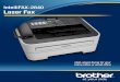 IntelliFAX-2840 Laser Fax - Brother  · PDF fileIntelliFAX-2840 Laser Fax High-speed faxing for your home office or small office