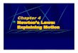 Chapter 4 NewtonÕs Laws: Explaining Motion - SUNY …dristle/PHY_101_powerpoints/ppt_ch_4.pdf · How did NewtonÕs theory come about?!What does it tell us about motion?!Can we trust