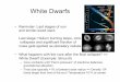 White Dwarfs - ODU - Old Dominion Universityww2.odu.edu/~skuhn/PHYS313/WhiteDwarfs.pdf · White Dwarf Structure • Center (most of volume): – High density, degenerate Fermi gas