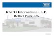 RACO International, L.P. Bethel Park, PAracointernational.com/PDF_DS/RACO Product OverviewPW.pdf · Bethel Park, PA. RACO Introduction ... Material Handling: Gates, Flop Gates, Diverter