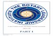 PART I - rlifiles.comrlifiles.com/files/en/2015-P1.pdf · RLI Curriculum—Part I 3 (LO Rev. 5/15) The Rotary Leadership Institute RLI Part I – THE ROTARIAN TABLE OF CONTENTS The