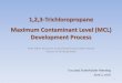 1,2,3-Trichloropropane Maximum Contaminant Level (MCL ... · PDF file02.06.2016 · 1,2,3-Trichloropropane Maximum Contaminant Level (MCL) Development Process State Water Resources