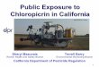 Public Exposure to Chloropicrin in CaliforniaA).pdf · 1 Public Exposure to Chloropicrin in California Sheryl Beauvais Worker Health and Safety Branch Terrell Barry Environmental