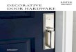 DECORATIVE DOOR HARDWARE - Emtek Products,emtek.com/literature/2016_Emtek_Color_Brochure_lowres.pdf · 6 18 40 52 56 60 CONTEMPORARY Modern Brass & Stainless Steel Contemporary Color