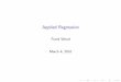 Applied Regression - University of Oxfordfwood/teaching/W4315_Fall2010/Lectures/... · Applied Regression Frank Wood March 4, ... 2 to the regression model when X ... I Then we can