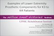 Examples of Lower Extremity Prosthetic Components for K3 ... · PDF fileExamples of Lower Extremity Prosthetic Components for K3 to K4 Patients Erin Murdock, MD Resident, Department