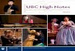 UBC High Notes - ubc-music. · PDF fileresident piano technician in the Music Department ... centenary performance of Stravinsky’s The Rite of Spring. ... transcription. Course Topic