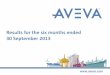 Results for the six months ended 30 September 2013 - Avevafutureofplantdesign.aveva.com/~/media/Aveva/English/Investors... · – AVEVA E3D™ Insight released in October, and more