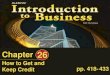 Chapter - D155ww2.d155.org/clc/tdirectory/PCraig/Lists/Intro to Business Calendar... · Chapter 26 Introduction to Business, How to Get and Keep Credit Slide 2 of 56 Learning Objectives