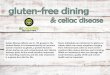 gluten-free dining - bc.edu free... · gluten-free dining & celiac disease Celiac Disease affects one in 133 people in the ... • Gluten-free bread in the sandwich line - just ask