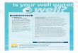 well water facts - Florida ... · PDF fileQ: WHEN SHOULD A WELL BE DISINFECTED? A: nWhen a laboratory test o f the water shows coliform bacteria are in the well. nWhen the well has