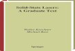 Solid-State Lasers: A Graduate Text - · PDF filecurrent and emerging interest in physics. Each book provides a comprehensive ... Given the importance of solid-state lasers, a graduate
